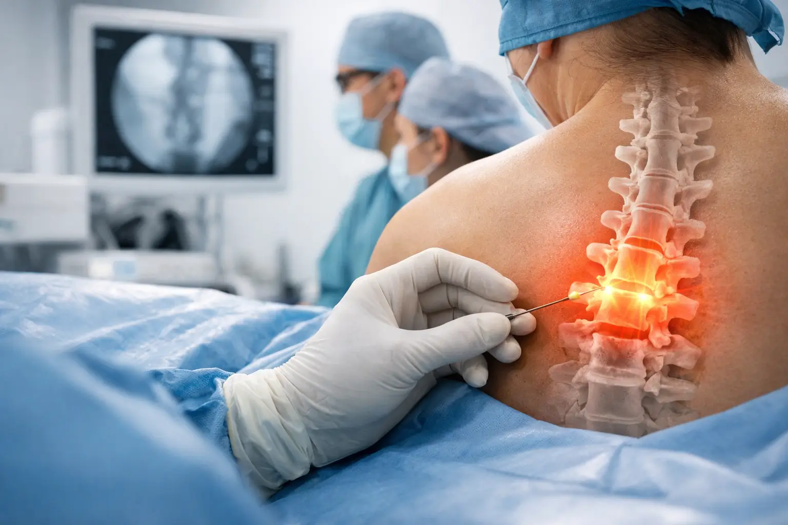 Tratamento minimamente invasivo da coluna