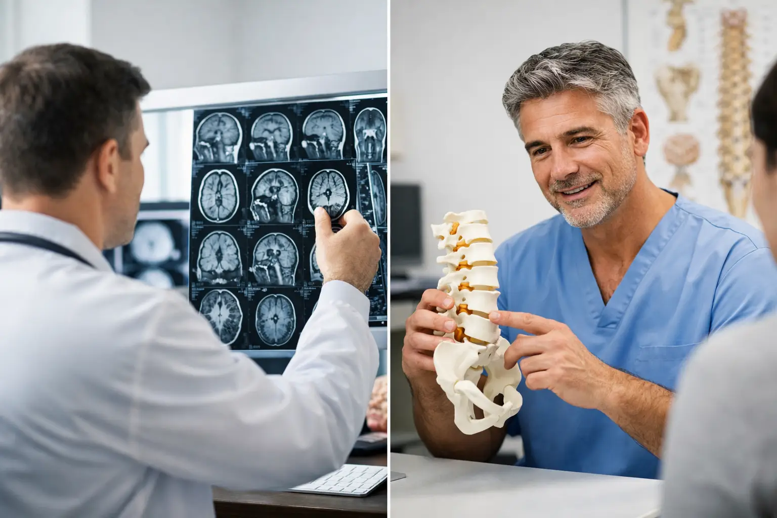 Diferença entre neurocirurgião e ortopedista coluna
