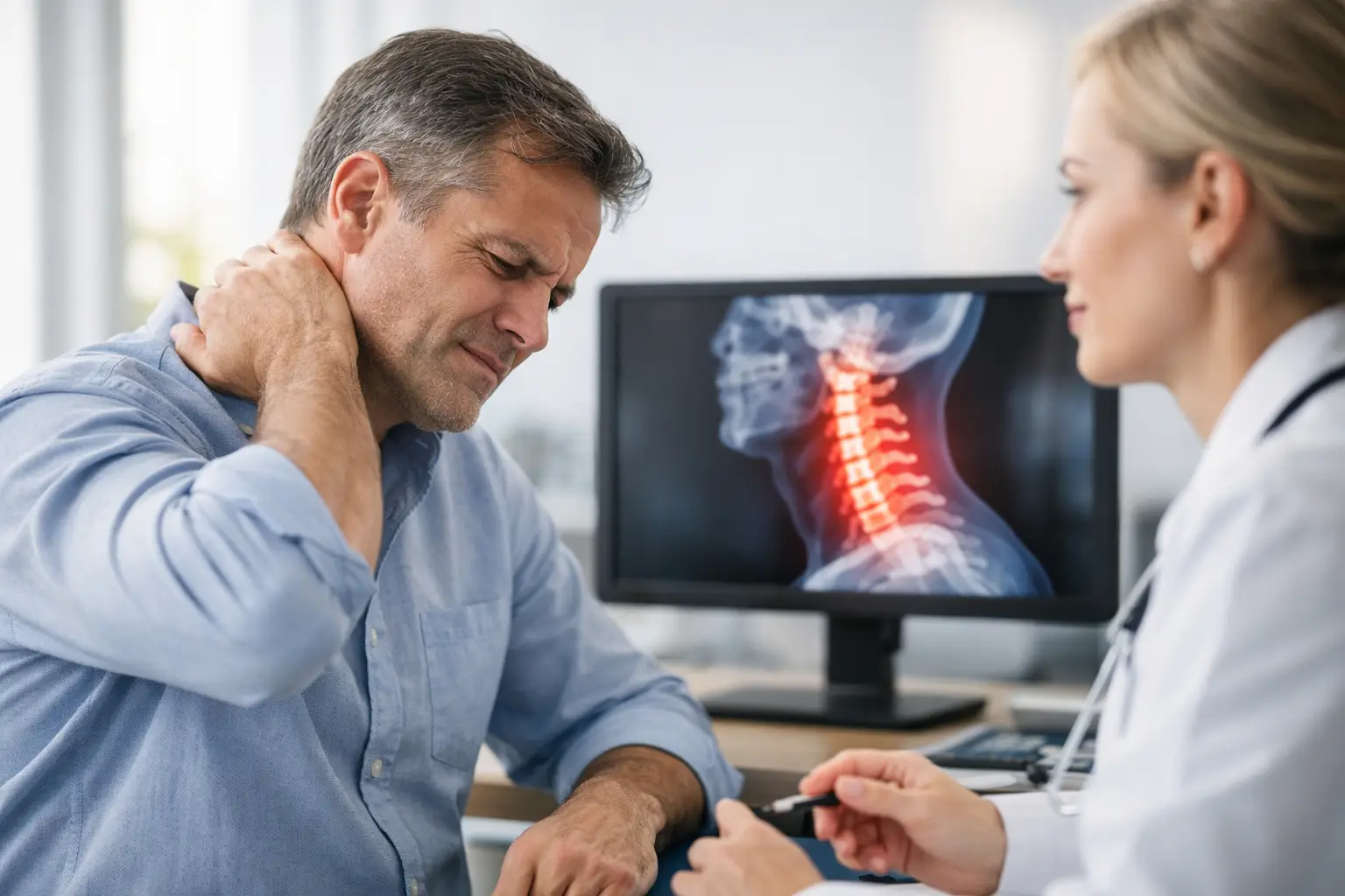 Sintomas da mielopatia cervical e sinais de alerta