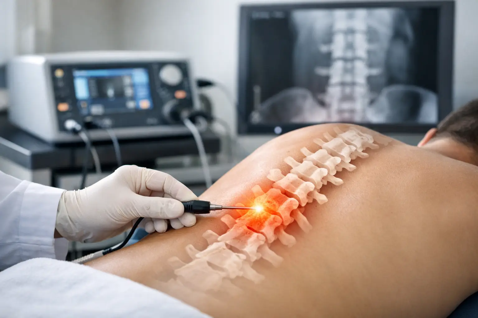 Como funciona a radiofrequência para coluna?