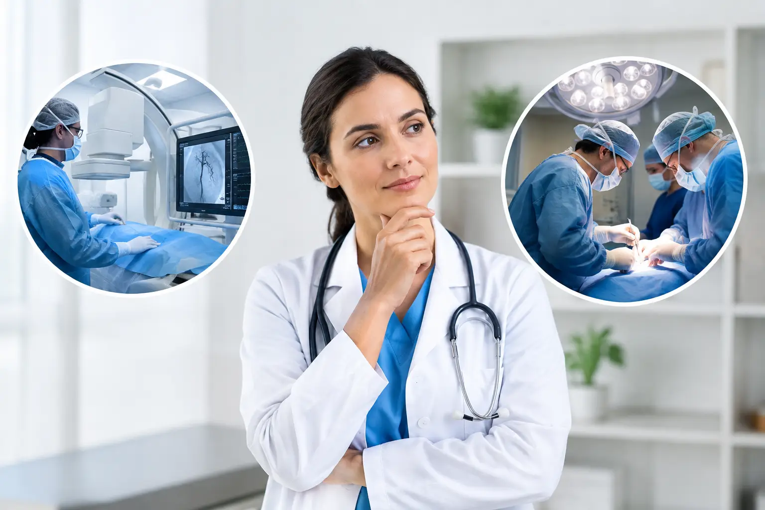 Tratamento intervencionista ou cirurgia convencional?